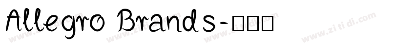 Allegro Brands字体转换